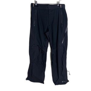 REI Pants Mens Large Black Soft Shell Outdoor Hiking Stretch Water Resistant Zip